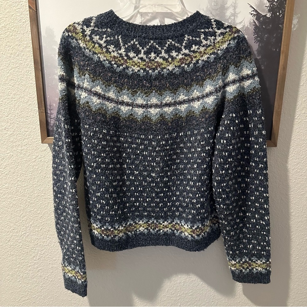 Arizona Jean Co Fair Isle Knit Sweater Women’s Small | Soft Textured Pullover - Picture 5 of 10